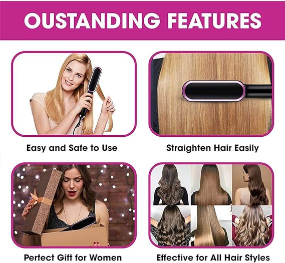 Hair Straightening Brush/Curling Comb Dual / Hair Straightener Styling