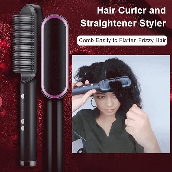 Hair Straightening Brush/Curling Comb Dual / Hair Straightener Styling