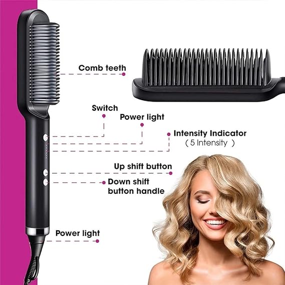 Hair Straightening Brush/Curling Comb Dual / Hair Straightener Styling